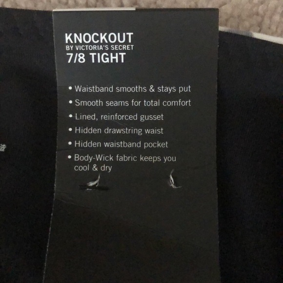 NEW Victoria’s Secret Sport Knockout 7/8 Tight size S/P - Picture 6 of 6